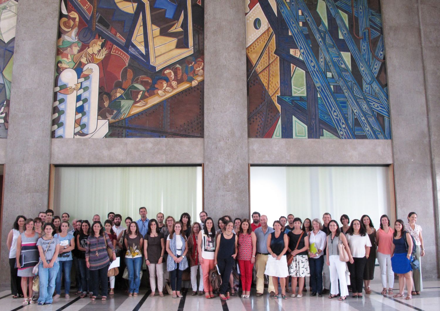 A turma da primeira edição do módulo de Direito do Mar, Proteção do Ambiente Marinho e Legislação Europeia. (Fonte: Projeto SOPHIA)