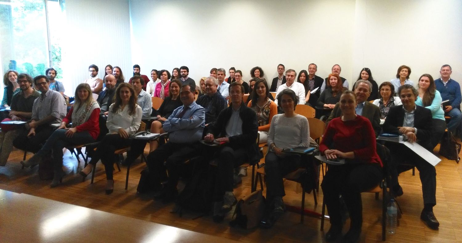 A turma da terceira edição do módulo de Direito do Mar, Proteção do Ambiente Marinho e Legislação Europeia, na Faculdade de Direito da Universidade Nova de Lisboa. (Fonte: Projeto SOPHIA)